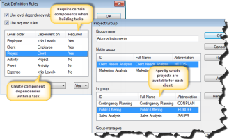 Build Component Relationships for Consistent Task Building