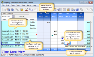 Simple Timesheet entry